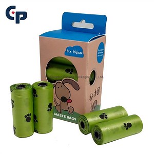 [Hot Item] Customized Printing Dispenser Refill Rolls Compostable Eco Friendly Leak Proof Doggie Waste Bags Dog Poop Bags Rolls