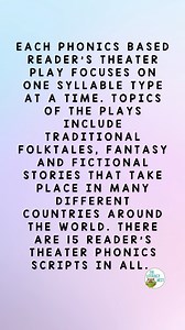 Phonics Based Reader’s Theater Scripts for Syllable Types are PERFECT...
