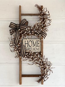 Farmhouse Decorative Ladder, Home Sweet Home Decor, Rustic Decor, Country Prim Decor, Decorative Ladder for Door, Wall, and Porch. - Etsy