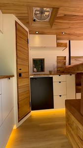 3.3K views · 462 reactions | Touch of a button bed lift ️✨ How good’s not having to dismantle your bed or put your sheets away every time you want to access the rest of your camper van? We LOVE this design Also loving the shower behind this door  What do you think of the fitout we did inside this @ldvaustralia Deliver 9 van? | Byron Bay Van Fitouts | Facebook