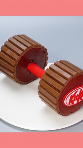 Instructions for Making a Dumbbell Model Cake #reel #cake #cakevideo | Handmade Cake