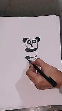 how to draw an easy panda step by step#pandadrawing #panda #art #drawing