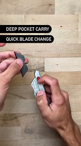 With a thin, ergonomic frame and a sleek clip design for deep pocket carry, our ultra-compact utility knife is sized to go anywhere. 🙌 https://bit.ly/3sM0Q7i | Crescent Tools