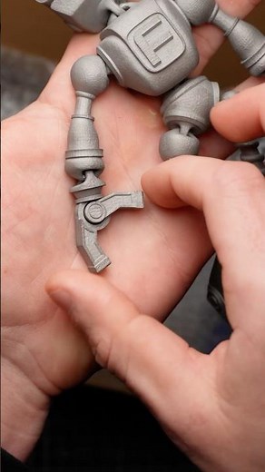 3D printed articulated stainless steel robot