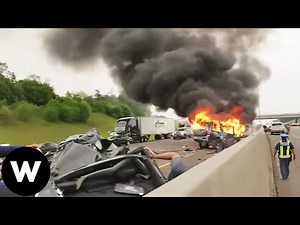 MOST SHOCKING Catastrophic Car Crashes On Road Filmed Seconds Before Disaster