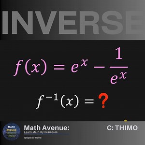 INVERSE FUNCTION #math #maths | Math Avenue : Learn Math By Examples