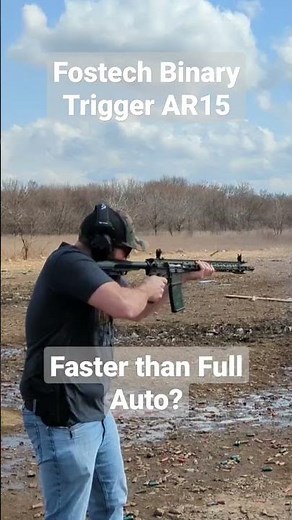Fostech Binary Trigger Ar15 - Faster than Full Auto? #shorts #ar15 #guns #binary