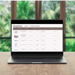 FF&E Schedule Template for Interior Designers. - Etsy UK