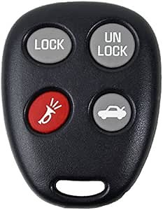 KeylessOption Key Fob Replacement for 2000 2001 2002 2003 2004 Saturn L Series Remote, 4-Button LHJ009, Locksmith Required