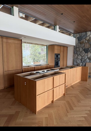 Kitchen Renovation Update: Shelves Up and Fridge Moved