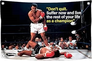 3x5 Ft Sports Polyester Muhammad Single Sided Flag with 4 Grommets - Cool Inspirational Funny Poster for Rroom Girls - Decor Wall Motivational Quote for Indoor and Outdoor - Ali Meme Posters Guys