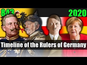 Timeline of the Rulers of Germany 843 - 2020