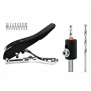 1/4 inch-6mm Single Hole Punch Heavy Duty Hole Puncher 1 Hole Punches Circle Shape for Paper Crafts Tags Plastic Cardboard (1/4 inch-6mm)