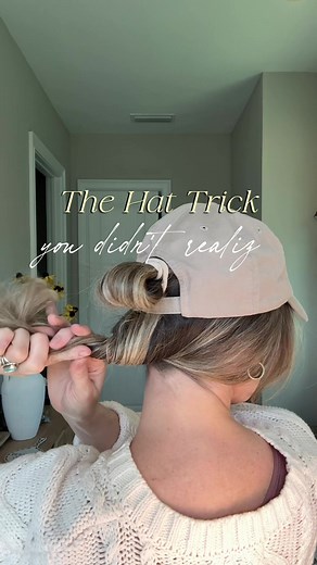 Hat hairstyles ##grwmhair##summerhairstyles##easyhairstyles##hats##easyhairtutorials