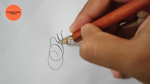 Cursive calligraphy Letter K || How to write Cursive calligraphy Letter K #calligraphy | Sifatullah Writing Academy