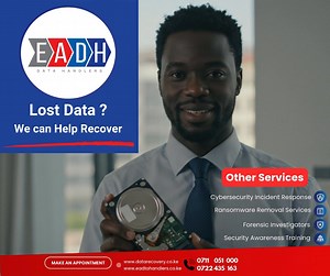 🚀 Get Your Data Back! 🚀 Accidentally deleted files? Hard drive crashed? Don’t stress! East African Data Handlers is your trusted partner for fast, reliable, and secure data recovery services. 💻 We Recover Data From: ✅ Hard Drives & SSDs ✅ USB Drives & Memory Cards ✅ RAID Servers & NAS Devices ✅ Laptops & Desktops ✅ Corrupted or Damaged Storage 🔐 Why Choose Us? ✔️ Cutting-Edge Recovery Technology ✔️ Certified Data Recovery Experts ✔️ 100% Confidentiality Guaranteed ✔️ Affordable Pricing & Qui