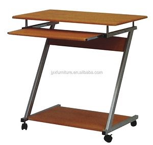 [Hot Item] Modern Mobile Computer Desk with Particle Board and Metal Frame