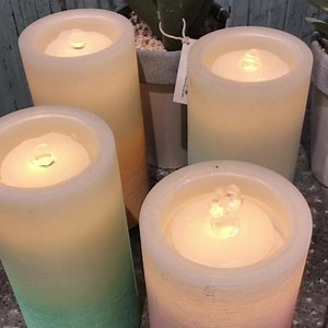 We love the bubbling sound effects of these serene water fountain candles by One Hundred 80 degrees at the Dallas Market Center. | Gifts & Decorative Accessories | Facebook
