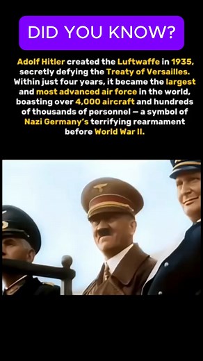 The Luftwaffe was created by Hitler#history #ww2 #shortsreels | Declassified Archives