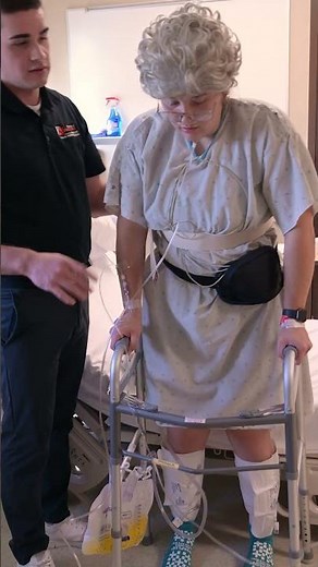 Physical Therapy students learn in simulation lab with standardized patients