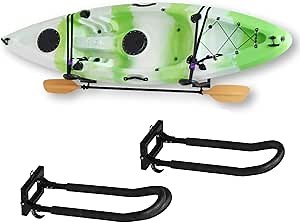 Foldable Wall Mounted Storage Rack Boat Kayak Storage Rack Carrier Bracket Canoe Steel Rack 100lbs Capacity