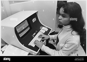 Cathode ray tube computer Black and White Stock Photos & Images - Alamy