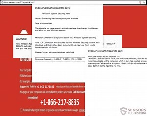 「MicrosoftSystemSecurityAlert」詐欺を削除する