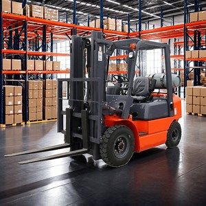 [Hot Item] Propane Mini Forklift Nissan 2.5 Ton LPG Triplex Safety Cage Forklift
