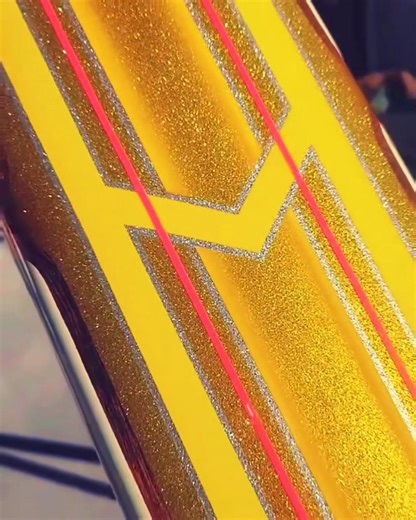 Affectionately named cotton candy, this set from @illusive_creations blends of orange and sunrise yellow candy adding depth and detail. And a little porno pink to set it off. Great work! | DNA Custom Paints