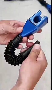 KAMATION 2/5pcs Flexible Draining Tool Snap Funnel Oil Funnel, Multi-Function Universal Plastic Funnel Refueling Tool for Automotive - Oil Gasoline Filling Extension Funnels Draining Tool (Blue*2)