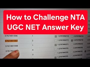 How to Challenge NTA UGC NET answer key