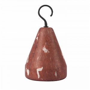 Pietra L06 Doorstop in Rosso Francia Marble by Piero Lissoni