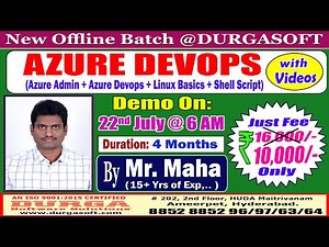 AZURE DEVOPS Offline Training @ DURGASOFT