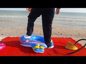 inflatable toy poping