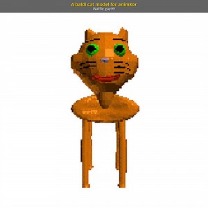 A baldi cat model for anim8or 3D Model