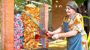 Homemade Chicken Doner Kebab Recipe: Don't Buy! Make Your Own Best Doner! ##chickendinner #villagecooking | Beatrice Bergen
