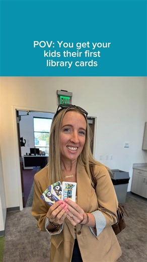 18 reactions | WARNING: Getting a library card may cause extreme joy!  Thank you @hey_hold_that_door for sharing this sweet moment of your kids getting their first library cards! ➡️ccpl.org/getacard #libraryjoy #librarycard #firstlibrarycard #librarylove | Charleston County Public Library | Facebook