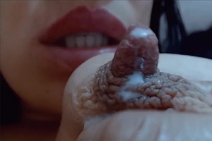 Sucking long milky nipples. WET and MILKY