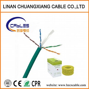 [Hot Item] LAN Cable UTP/FTP CAT6 Copper Conductor Network Cable Communication Cable Power Cable Computer Cable Copper Wire Cu/Bc/CCA