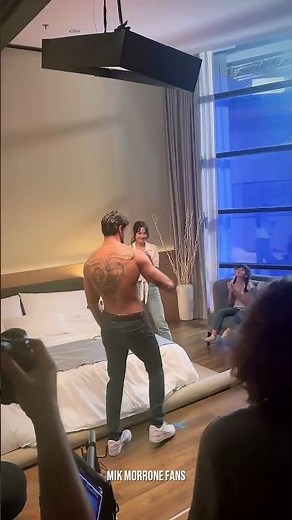 Michele Morrone thanking the cast and crew of "Home Sweet Home: Rebirth"