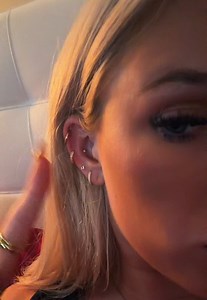 I LOVE IT and it really didn’t hurt that bad #conch #piercing #newpiercing #conchpierching #piercingathome