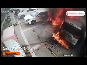 Lithium Battery Explosion Compilation....
