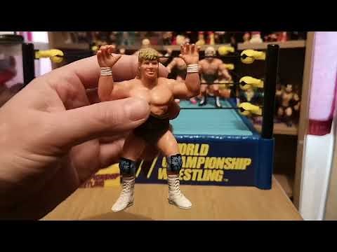 Complete set of WCW galoob wrestling figures, including UK exclusives