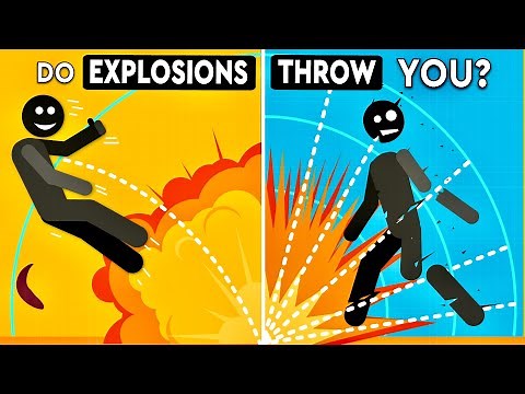 Do Explosions Really Blow You Into The Air? DEBUNKED