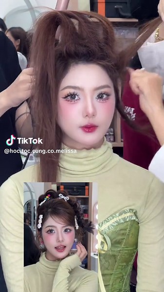 Kiểu tóc này dễ thương lắm. Khoá tóc ngày 18/5 đã full chỗ. Khoá tóc 22/6 vẫn còn slot ạ ! #ilovetiktok #xuhuongtiktok #melissamakeup #hoctoc