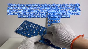 Thread Checker - 2 Pcs Nut and Bolt Thread Checker, 38 Bolt and Nut Identifier Gauges (17 Metric and 21 Inch) Wall Mounted or Hand Held Nut and Bolt Size Check