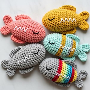 Crochet Fish Plush Toy – Handmade Amigurumi Nursery Decor - Etsy UK