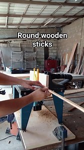 Paano gumawa ng round wooden sticks #woodwork #roundwoodensticks #roundoverbit #router #tipsandtricks | Reggie Calaguas