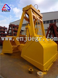[Hot Item] Enjue 25t 12cbm Single Rope Marine Remote Control Clamshell Grab Bucket for Ship Crane with ABS BV CCS Class Certificate