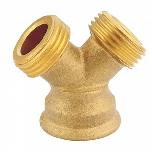 [Hot Item] 3/4" Garden Hose Wye Compression Adapter with Brass Connector